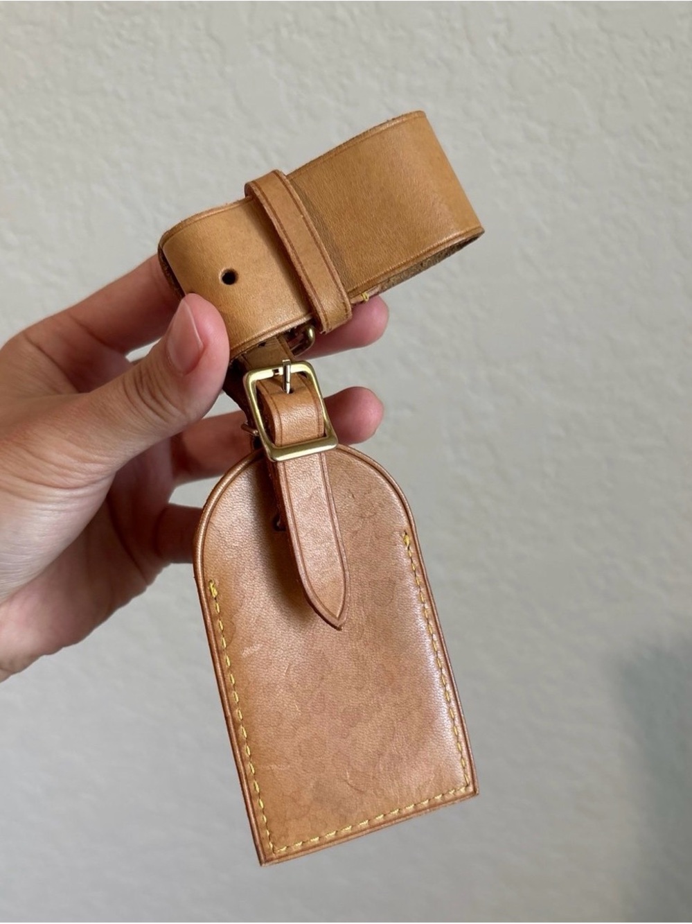Louis Vuitton Vachetta Leather Luggage Tag - Picture 3 of 7